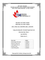 IUH | BÀI BÁO CÁO THỰC HÀNH PHỤ GIA THỰC PHẨM | PHỤ GIA LÀM ĐÔNG ĐẶC, LÀM DẦY