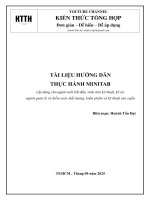 Tài liệu hướng dẫn sử dụng Minitab Cơ Bản - Áp dụng trong kỹ thuật thống kê công nghiệp & Quản lý chất lượng