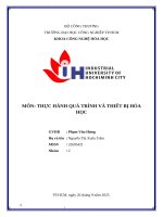 IUH | THỰC HÀNH QUÁ TRÌNH VÀ THIẾT BỊ HÓA HỌC | Bài 6: SẤY ĐỐI LƯU