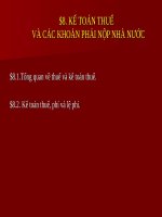 Bài giảng kế toán thuế và các khoản phải nộp nn