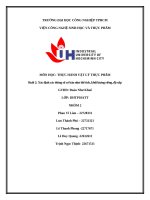 IUH | THỰC HÀNH VẬT LÝ THỰC PHẨM | Xác định các thông số cơ bản như thể tích, khối lượng riêng, độ xốp