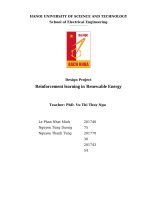 Design Project Reinforcement learning in renewable energy