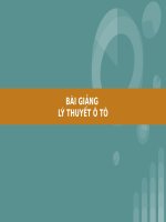 BÀI GIẢNG - LÝ THUYẾT Ô TÔ ( xe cơ giới )