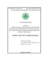 ĐÁNH GIÁ CÔNG TÁC CẤP GIẤY CHỨNG NHẬN QUYỀN SỬ DỤNG ĐẤT, QUYỀN SỞ HỮU NHÀ Ở VÀ TÀI SẢN GẮN LIỀN VỚI ĐẤT TẠI ĐỊA BÀN XÃ HƯNG THỊNH, HUYỆN TRẢNG BOM, TỈNH ĐỒNG NAI  NĂM 2016-2020