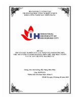 IUH - Phương pháp luận Nghiên cứu - Tìm tài liệu nghiên cứu các nhân tố ảnh hưởng đến việc mua sắm của khách hàng trên siêu thị trực tuyến và các sàn thương mại điện tử