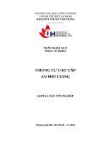 IUH - KHÓA LUẬN TỐT NGHIỆP Kỹ thuật xây dựng - CHUNG CƯ CAO CẤP AN PHÚ GIANG
