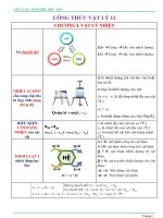 Công thức vật lý 12 2025 update 1