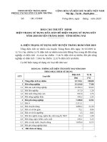 BÁO CÁO HIỆN TRẠNG SỬ DỤNG ĐẤT, BẢN ĐỒ HIỆN TRẠNG SỬ DỤNG ĐẤT NĂM 2019 HUYỆN TRẢNG BOM - TỈNH ĐỒNG NAI