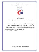 IUH - Tiểu luận An toàn lao động - Những mối nguy hiểm trong quá trình gia công