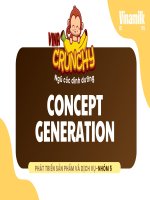 Product concept - Phát triển sản phẩm và dịch vụ