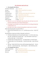 ÔN TẬP BÀO CHẾ GIỮA KÌ