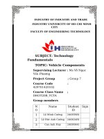 IUH - Technology Fundumentals - Vehicle Components