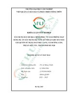 Xây dựng bản Đồ Địa chính phục vụ giải phóng mặt bằng dự Án xây dựng hạ tầng kỹ thuật khu Đất Đấu giá quyền sử dụng Đất dộc vang, xã Đường lâm, thị xã sơn tây, thành phố hà nội