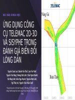 ỨNG DỤNG CÔNG CỤ TELEMAC 2D-3D VÀ SISYPHE TRONG ĐÁNH GIÁ BIẾN ĐỔI LÒNG DẪN
