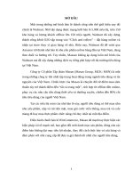 Tiểu luận QTCL - Định hướng chiến lược của Masan trong xây dựng chuỗi siêu thị Win theo mô hình bán lẻ Mini-mall tại thị trường Việt Nam