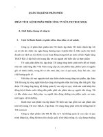 Tiểu luận - QUẢN TRỊ KÊNH PHÂN PHỐI - đề tài - PHÂN TÍCH  KÊNH PHÂN PHỐI CÔNG TY SỮA TH TRUE MILK