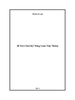 38 Trò Chơi Kỹ Năng Làm Việc Nhóm