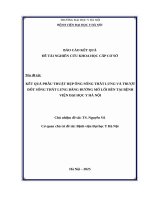 KẾT QUẢ PHẪU THUẬT HẸP ỐNG SỐNG THẮT LƯNG VÀ TRƯỢT ĐỐT SỐNG THẮT LƯNG BẰNG ĐƯỜNG MỔ LỐI BÊN TẠI BỆNH VIỆN ĐẠI HỌC Y HÀ NỘI