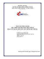 IUH -Thực hành thiết kế nhà máy - Xây dựng nhà máy xúc xích tiệt trùng