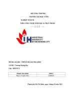 IUH - Bài báo cáo môn Thiết kế nhà máy thực phẩm - Xây dựng nhà máy sản xuất dứa ngâm đường đóng hộp