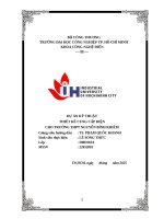 IUH - DỰ ÁN KỸ THUẬT THIẾT KẾ CUNG CẤP ĐIỆN CHO TRƯỜNG THPT NGUYỄN BỈNH KHIÊM