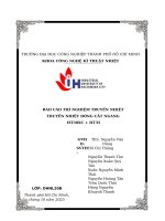 IUH - BÁO CÁO THÍ NGHIỆM TRUYỀN NHIỆT TRUYỀN NHIỆT DÒNG CẮT NGANG HT30XC + HT35