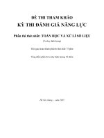 Đề thi tham khảo Đánh giá năng lực Đại học số 7