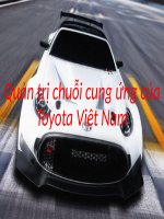 Tiểu luận - Quản trị chuỗi cung ứng -  đề tài - Quản trị chuỗi cung ứng của Toyota Việt Nam