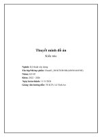 Thuyết minh đồ án Kiến trúc - Ngành Kỹ thuật xây dựng