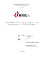 IUH - Mô hình cơ sở dữ liệu quan hệ xác xuất mờ