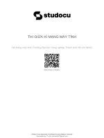 Ôn thi giữa kỳ - Mạng máy tính