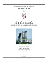IUH - Hồ sơ đồ án Kiến trúc