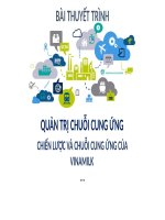 Tiểu luận - quản trị chuỗi cung ứng - đề tài - CHIẾN LƯỢC VÀ CHUỖI CUNG ỨNG CỦA VINAMILK 