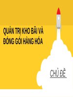 Tiểu luận - quản trị chuỗi cung ứng - đề tài - QUẢN TRỊ KHO BÃI VÀ ĐÓNG GÓI HÀNG HÓA 