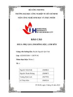 IUH - PHỤ GIA LÀM ĐÔNG ĐẶC, LÀM ĐẦY