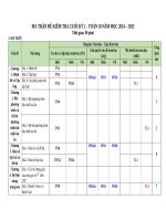 Đề cuối kì 1 toán 10