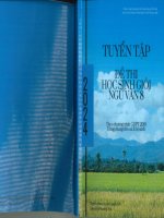 Tuyển tập Đề thi học sinh giỏi hsg ngữ văn 8 năm 2024 dùng chung cho cả 3 bộ sách