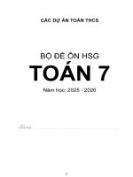 Các dự Án toán thcs bộ Đề bồi dưỡng hsg toán 7