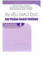 Tài liệu giáo dục an toàn giao thông dành cho học sinh lớp 4
