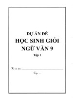 Dự Án Đề học sinh giỏi ngữ văn 9 tập 1 năm 2025