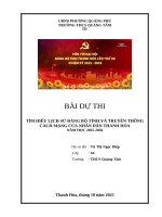 Bài dự thi Đảng bộ thanh hoá vũ thị ngọc diệp