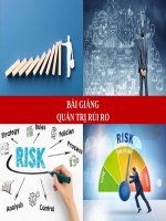 BÀI GIẢNG - QUẢN TRỊ RỦI RO ( combo full slides 6 chương )