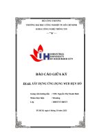 IUH - XÂY DỰNG ỨNG DỤNG WEB HẸN HÒ