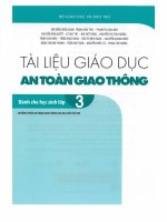Tài liệu giáo dục an toàn giao thông dành cho học sinh lớp 3