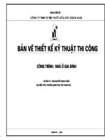 Hồ sơ thiết kế nhà anh thắng