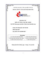 IUH - BÀI BÁO CÁO KỸ NĂNG LÀM VIỆC NHÓM - Tham quan tìm hiểu về Khu di tích Dinh Độc Lập