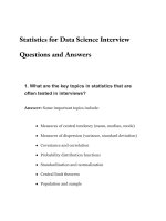 Statistics for data science