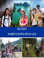 BÀI GIẢNG - NGHIỆP VỤ HƯỚNG DẪN DU LỊCH ( combo full slides 8 chương )
