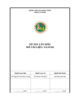 Sổ tay lấy mẫu