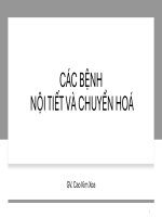 Bài giảng - Các bệnh nội tiết và chuyển hóa